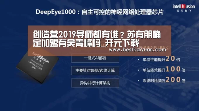 创造营2019导师都有谁?苏有朋确定加盟有吴青峰吗_开元下载(图3) 开元下载