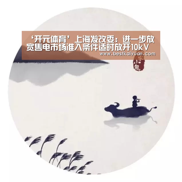 ‘开元体育’上海发改委:进一步放宽售电市场准入条件适时放开10kV用户准入(图2) 开元体育